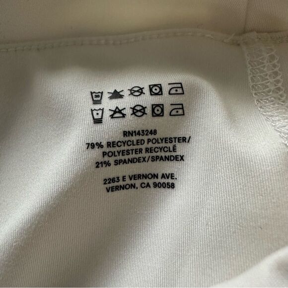 Reformation Cream Nina EcoMove Athletic Skirt Size Small High Waist Mini Active - Picture 9 of 16